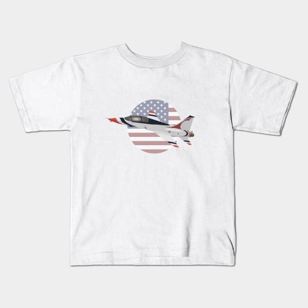 T-38 Talon Jet Trainer Airplane Kids T-Shirt by NorseTech